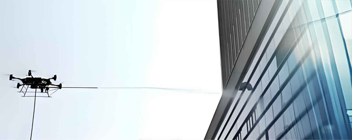 慧眼无人机幕墙清扫服务！